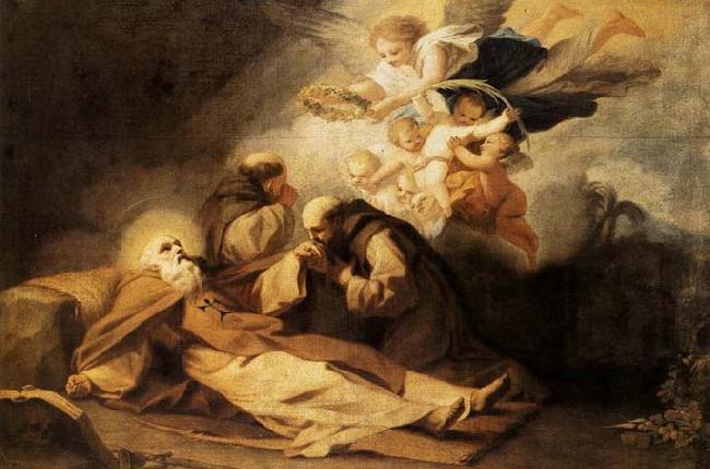 Antonio Viladomat y Manalt The Death of St Anthony the Hermit Sweden oil painting art